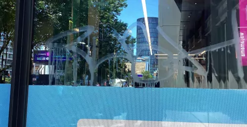 Graffiti on Shopfront Glass