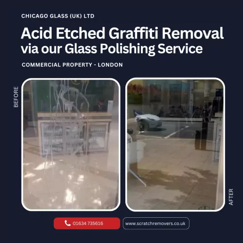 Acid Etched Graffiti Before & After